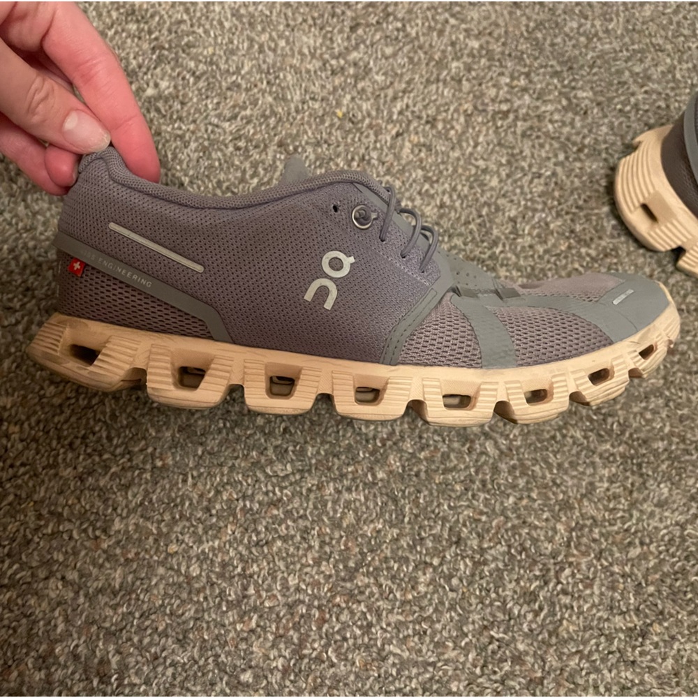 On cloud shoes